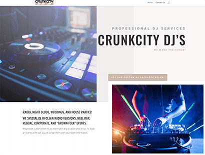 CrunkCity.com Website screenshot